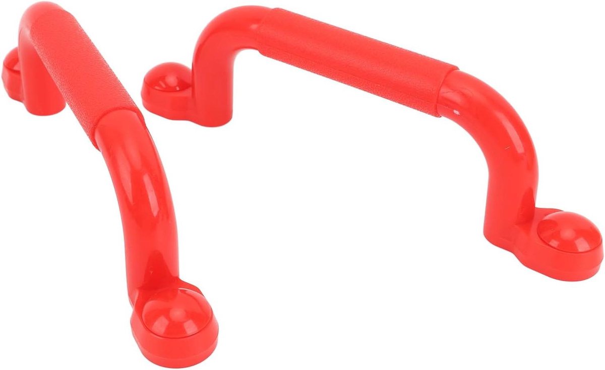 Speeltuin Handgrepen - Schommel Handgrepen Klimrek - Veilig Spelen - Antislip Ontwerp - 25 x 12 x 3 cm - Rood