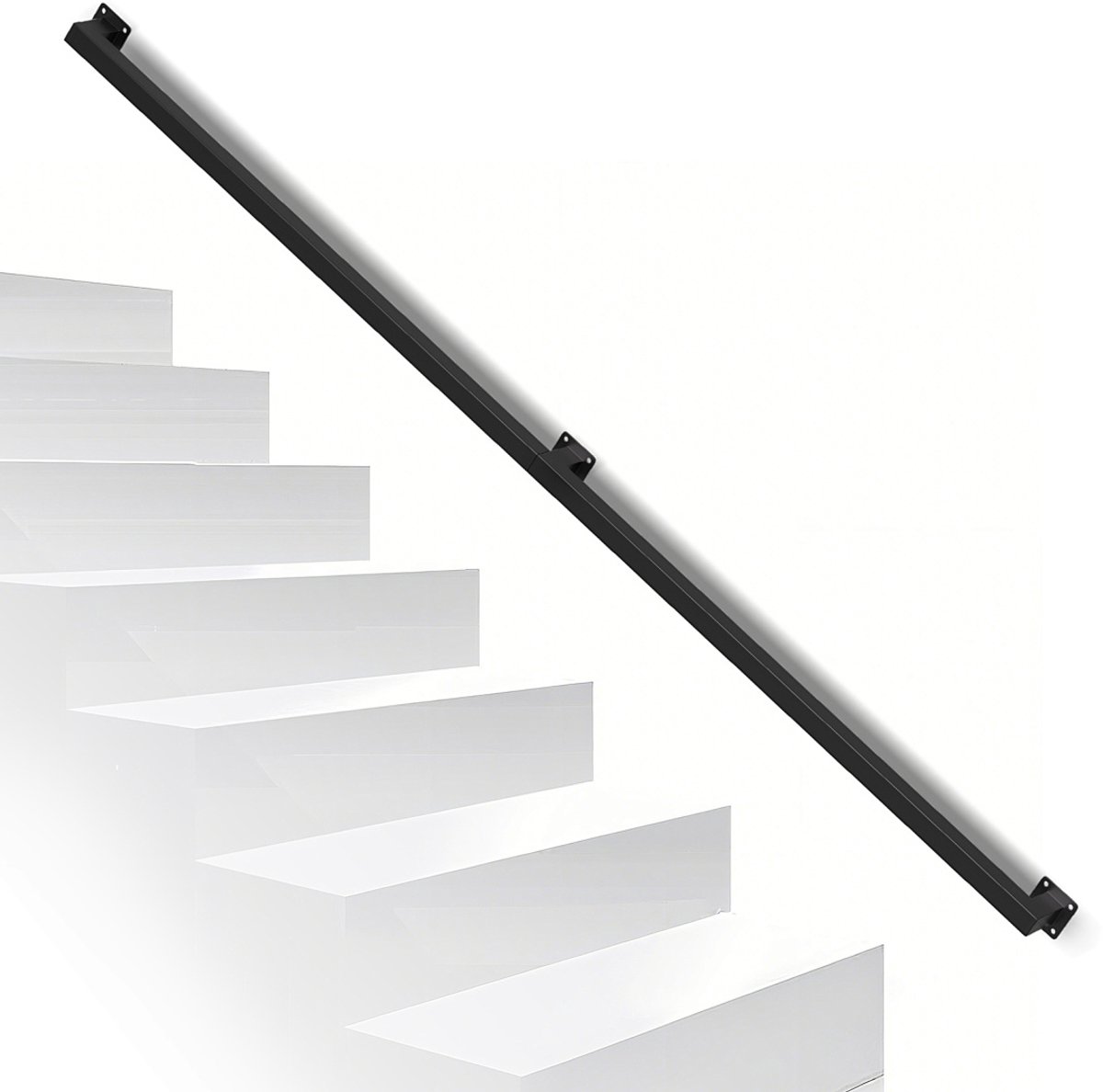 Trapleuning voor binnen- en buitentrappen Buitensteun voor Trapleuning Voor veiligheid Wandbevestiging 180 cm