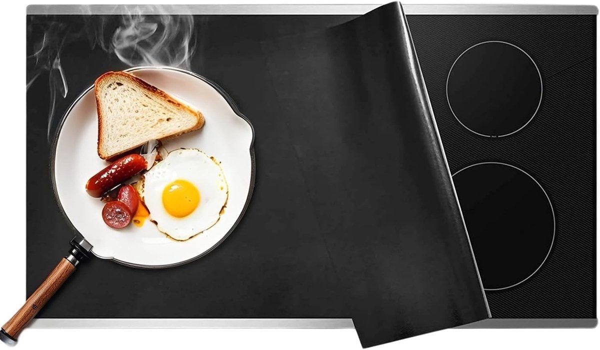 Grote Siliconen Beschermmat voor Inductiekookplaat Multifunctionele Warmtebestendige Onderlegger 80 x 50 CM Ideaal voor Koken en Bescherming van Werkoppervlak