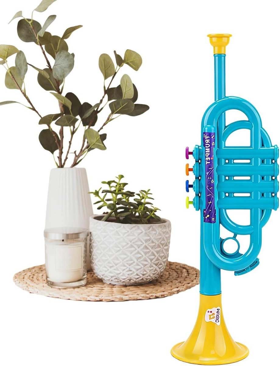 Speelgoed Trompet - Muziek Speelgoed - Muziek Ontdekken - Realistische Imitatie - 495 cm - Meerdere Kleuren