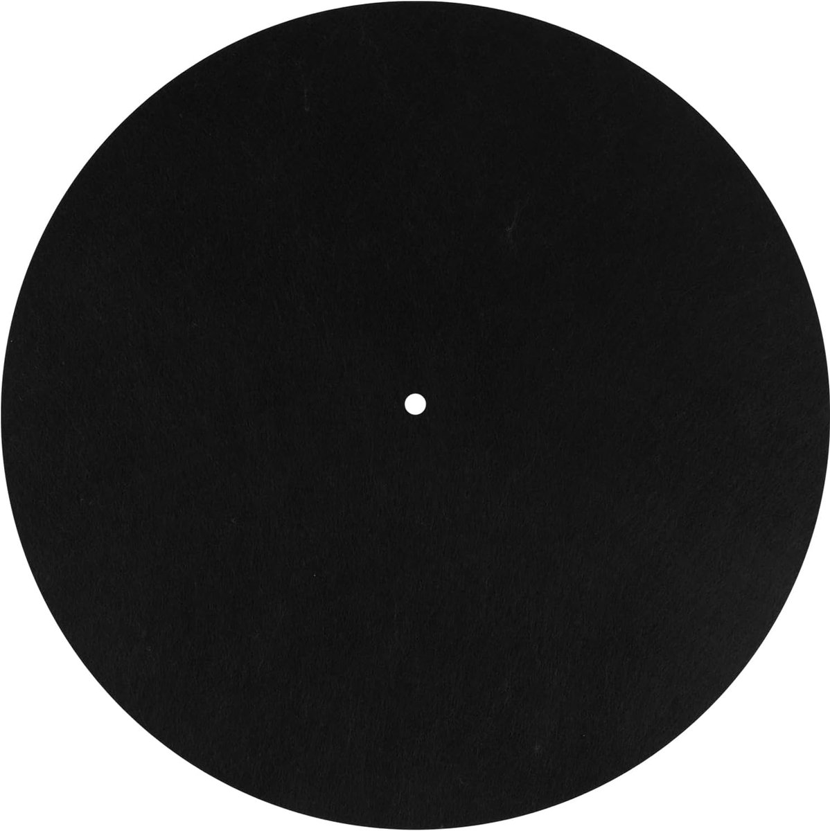 SnelShoppen - Platenspeler Mat 30cm Zwarte Vilt Antislip en Antistatische Platenmat Beschermende Turntable Viltmat voor Thuisgebruik