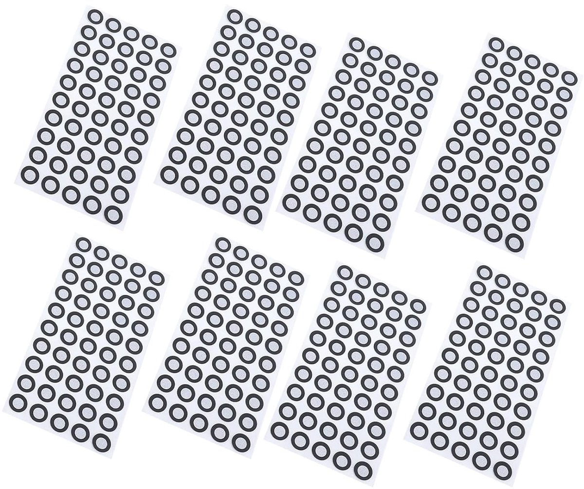 SnelShoppen - 500 Stuks 3D Scan Markers - Hoog Reflectieve Referentiepunten voor Beweging, Reverse Engineering en Scannen - 0.15mm Dunne Profiel, Verw