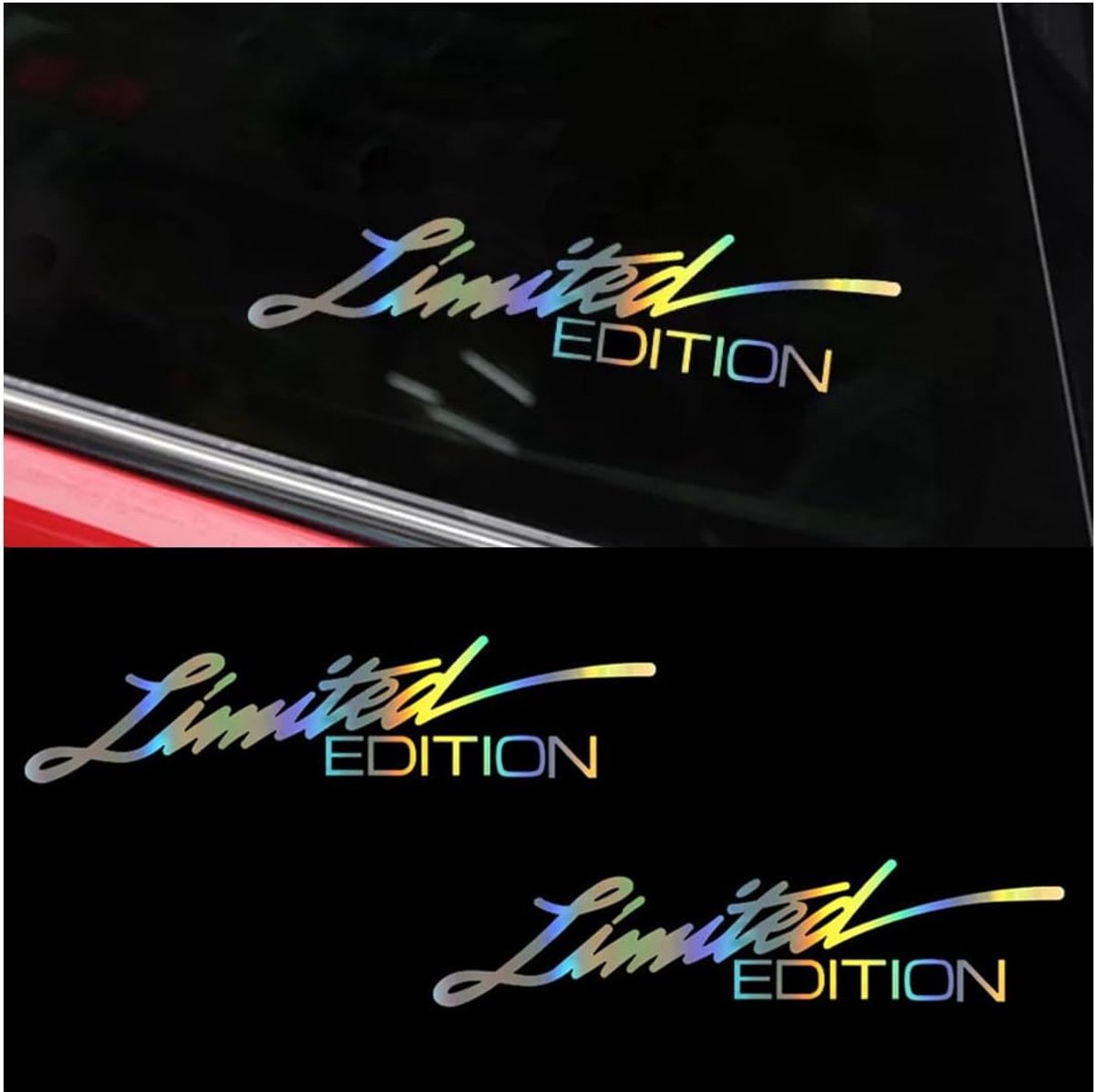 SnelShoppen - Set van 2 Limited Edition Decoratieve Reflecterende Stickers Waterproof Voor Motorfiets en Auto Decoratie Universele Accessoires