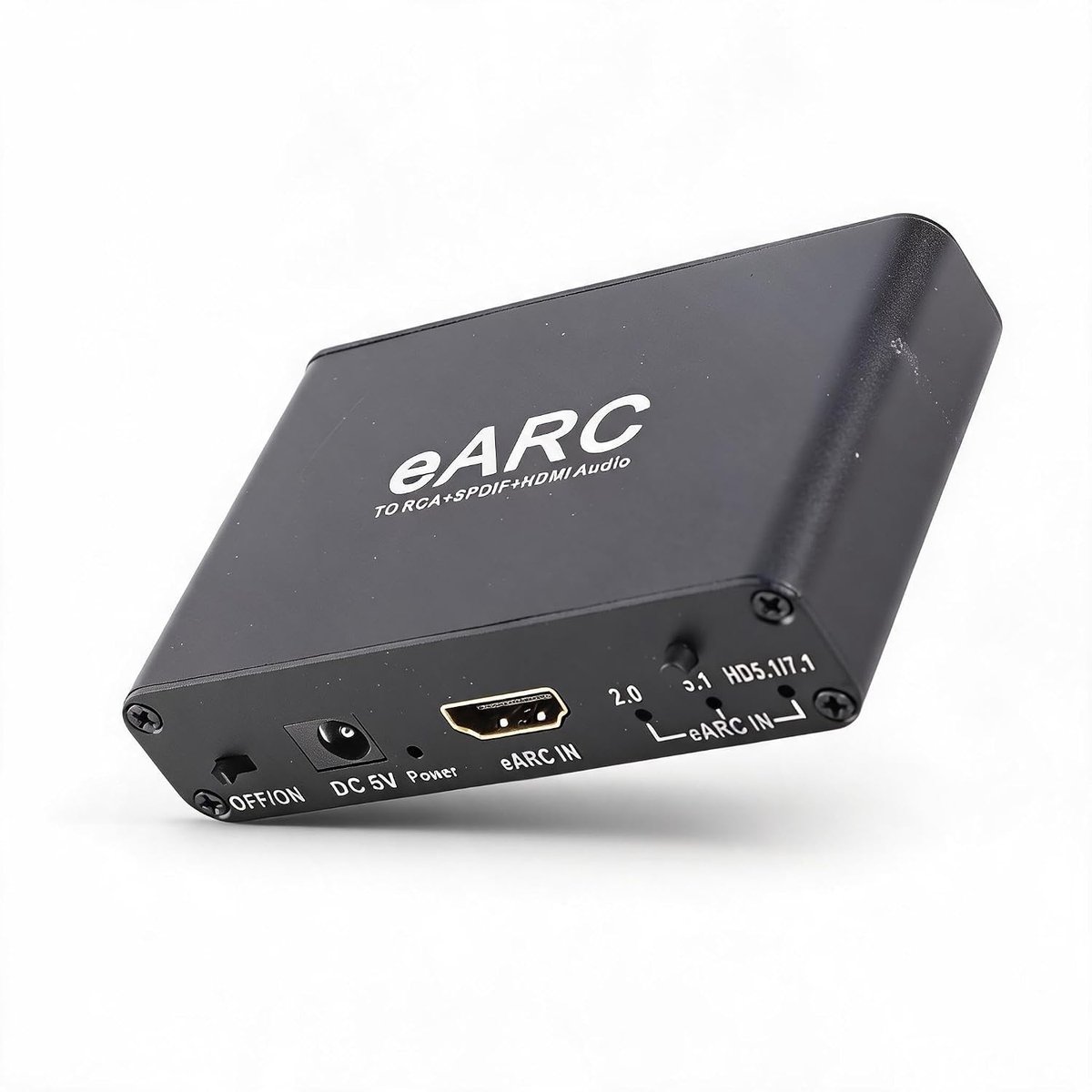 SnelShoppen - EARC Audio Extractor, EARC/ARC Geluidsconverter naar HDMI/Optisch/3.5mm Aux, Upgrade Geluidsinstallaties voor TV naar Non-ARC Sound Syst