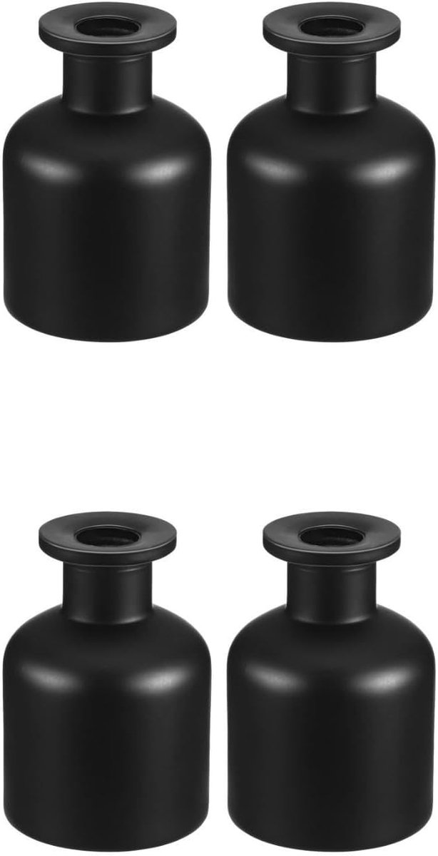 SnelShoppen - 4 Stuks Navulbare Diffuser Flessen 150ml Glazen Geurstokjes Flessen Lege Aromatherapie Containers voor Essentiële Olie en Huisdecoratie