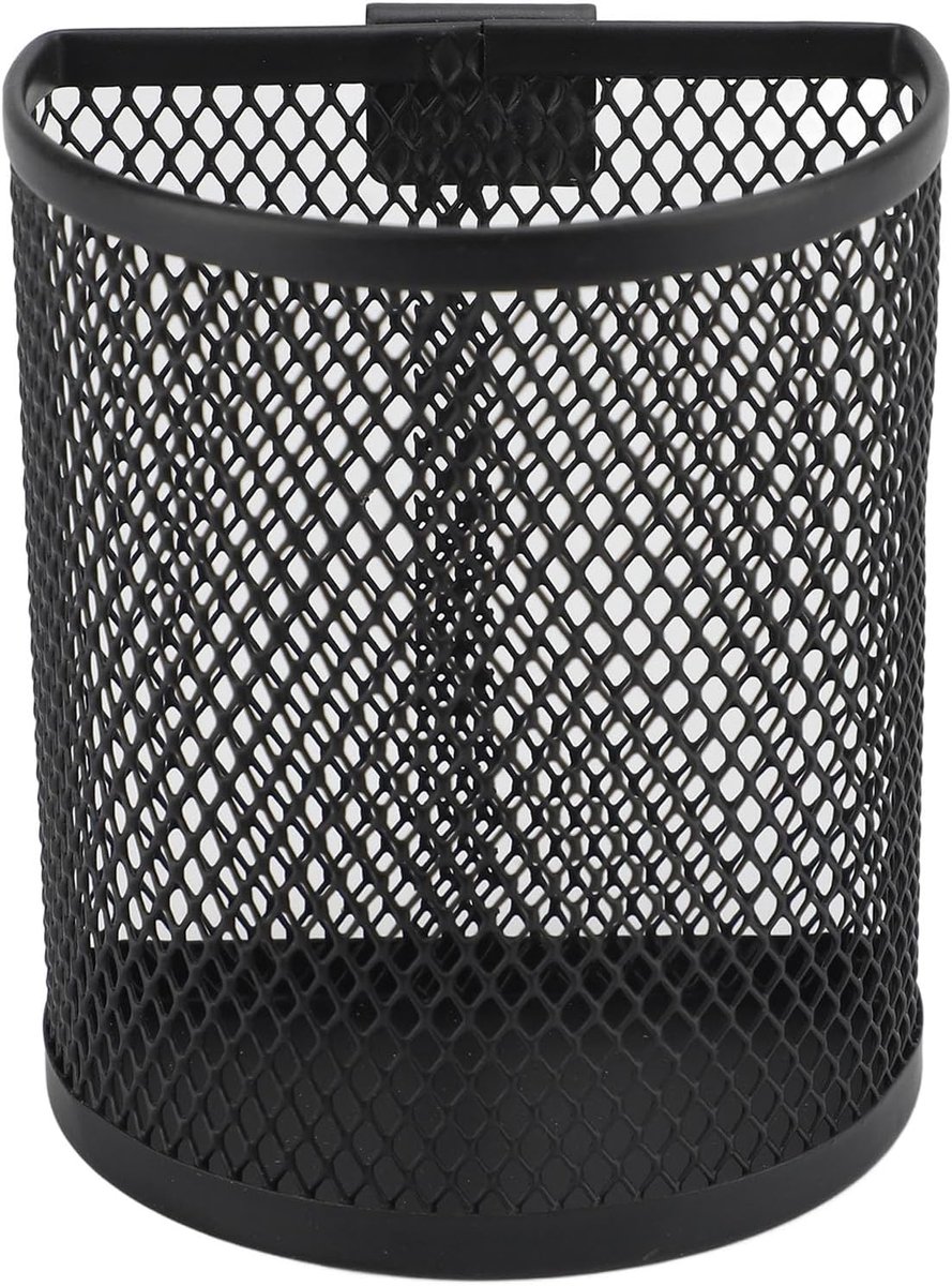 SnelShoppen - Wandgemonteerde Pennenhouder, Gaasmetaal Potloodhouder met Haak, Multifunctionele Grote Capaciteit Pegboard Bin, Bureau Organizer, Marke