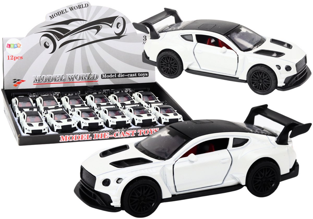 Auto Sportwagen 1:32 Friction Drive Parelwit - UNI
