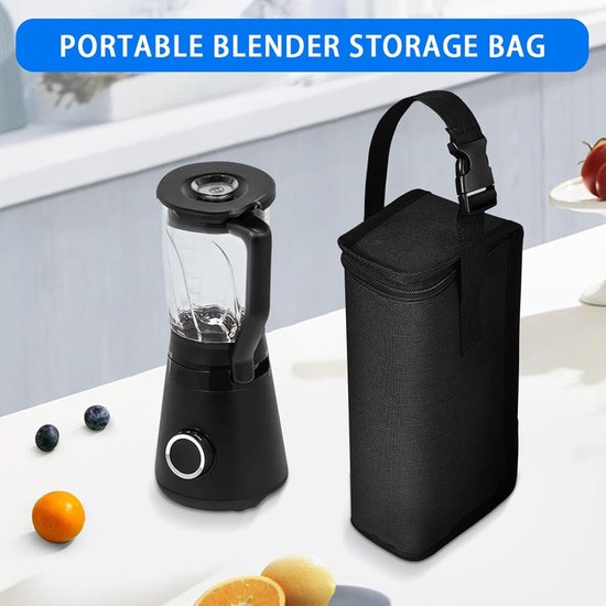 Blender Opbergtas - Blenderhoes Stofkap - Blender Beschermen - Spatwaterdicht Nylon - 9x12x30 cm - Zwart — afbeelding 2