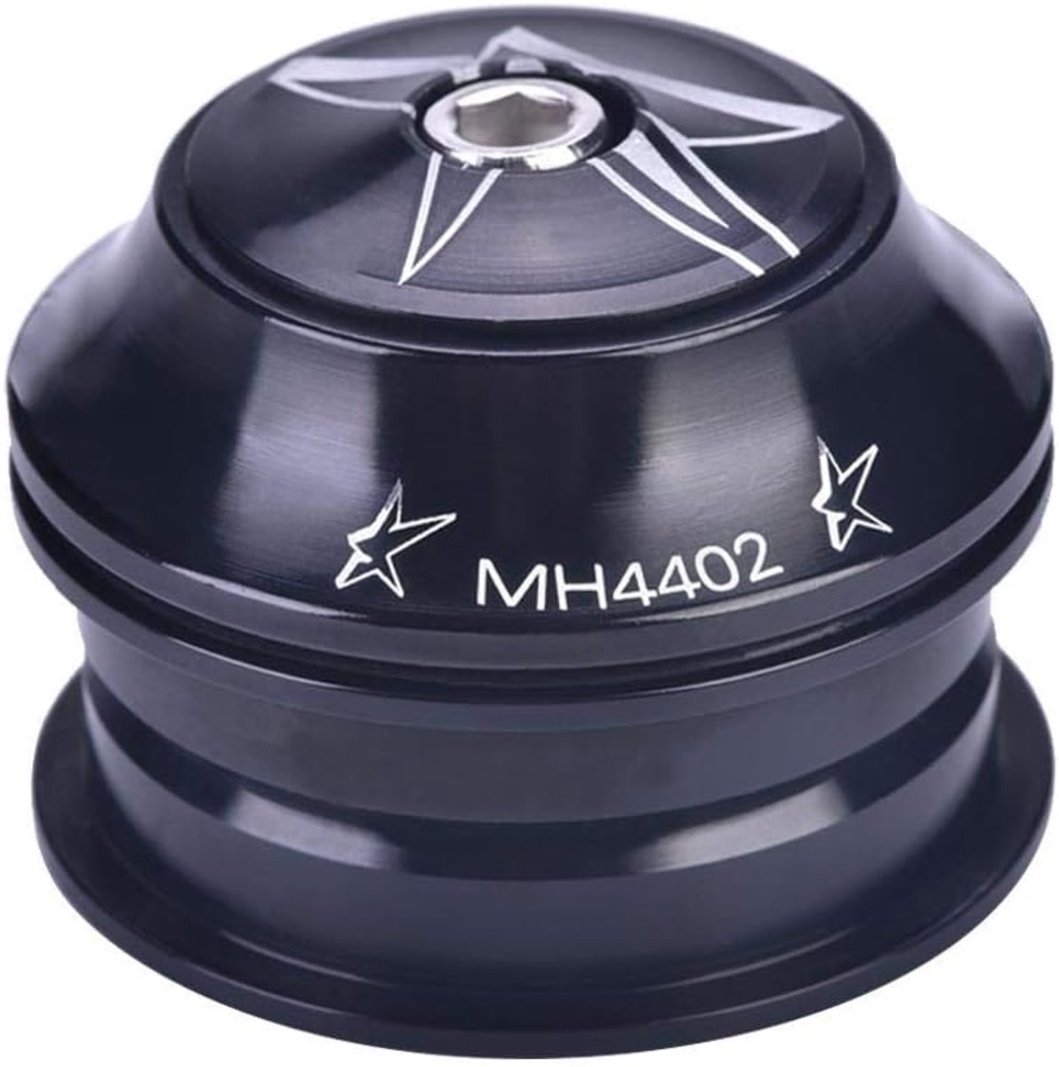 SnelShoppen - 44 mm Aluminium Fiets Voorvork Headset Set - Lichtgewicht, Duurzaam, Zwart - Accessoires voor Fietsen - Precisie Gemaakt