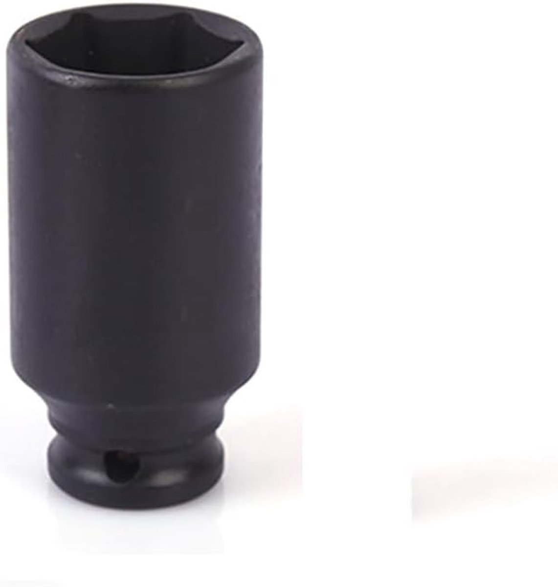SnelShoppen - Universele Pneumatische Slagsleutel Huls 1/2 Inch, 32 mm, Zeskant, Stevige 45 Staal, Ideaal voor Elektrische Slagsleutels, Zwart, 1 Stuk