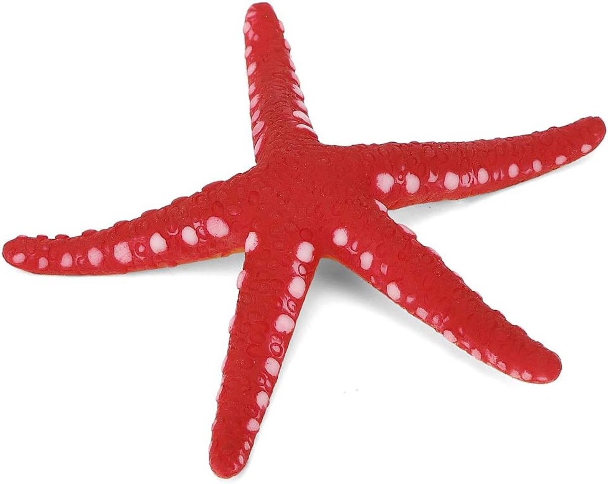 SnelShoppen - Aquarium Decoratie Glanzende Plastic Nepzeester Ornament - Lifelike Drijvende Versiering voor Aquaria - Rood - 10.5 cm