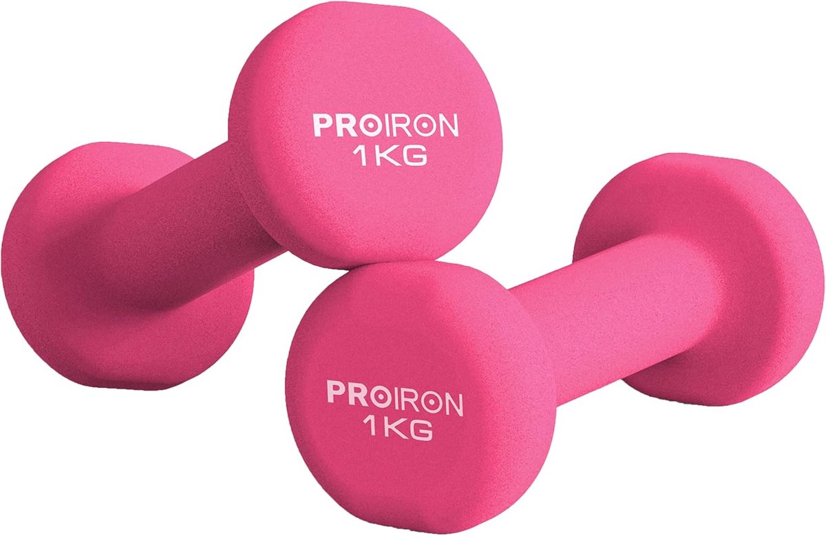 SnelShoppen - Neopreen Dumbbell Gewichten 1kg, 1.5kg, 2kg, 3kg, 4kg, 5kg, 8kg, 10kg - 2 in 1 Fitness Dumbbells voor Spieropbouw, Duurzaam Materiaal, I