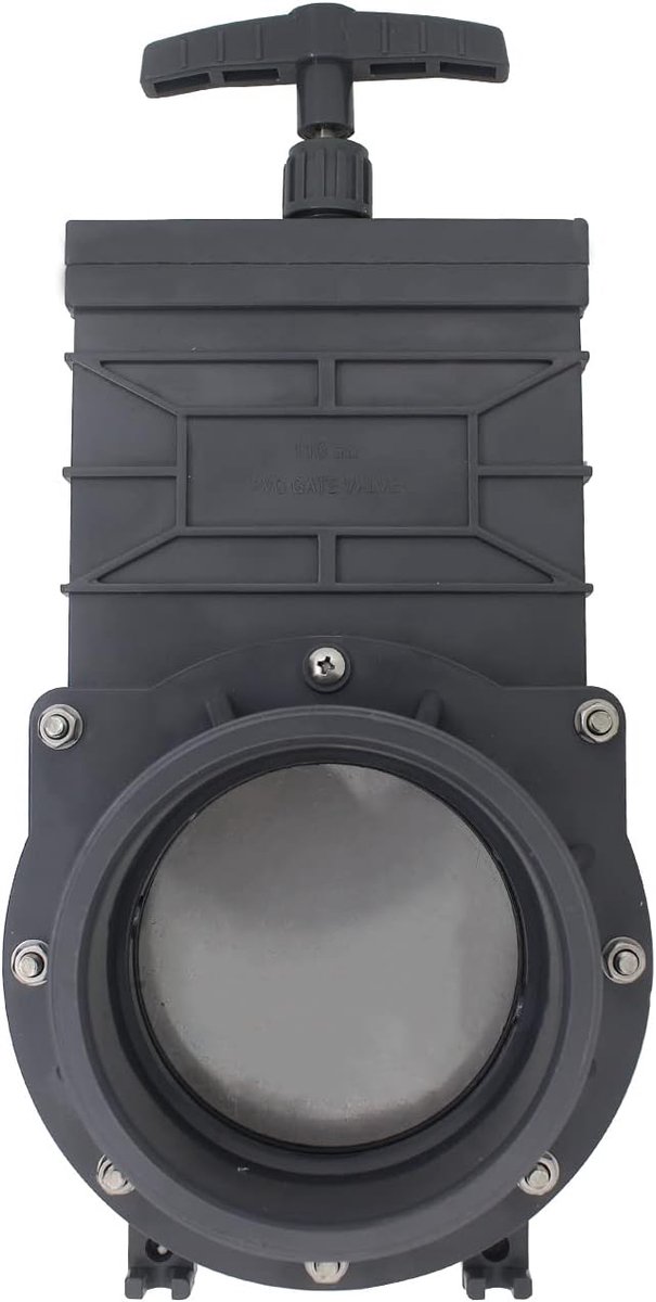 SnelShoppen - PVC Sluitklep Vijverfilter 40 50 63 75 90 110mm - Afvoerklep PVC Trekventiel voor Camper, Caravan, Zwembad en Tuin