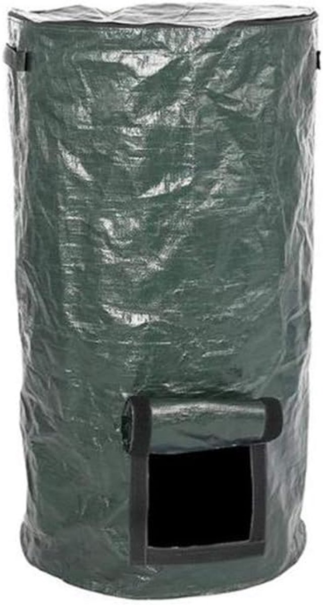 SnelShoppen - Tuin Compostbak, Eco-vriendelijke Organische Ritstas met Rits en Dubbele Handgrepen, Vouwbare Compost Container voor Keukenafval en Tuin