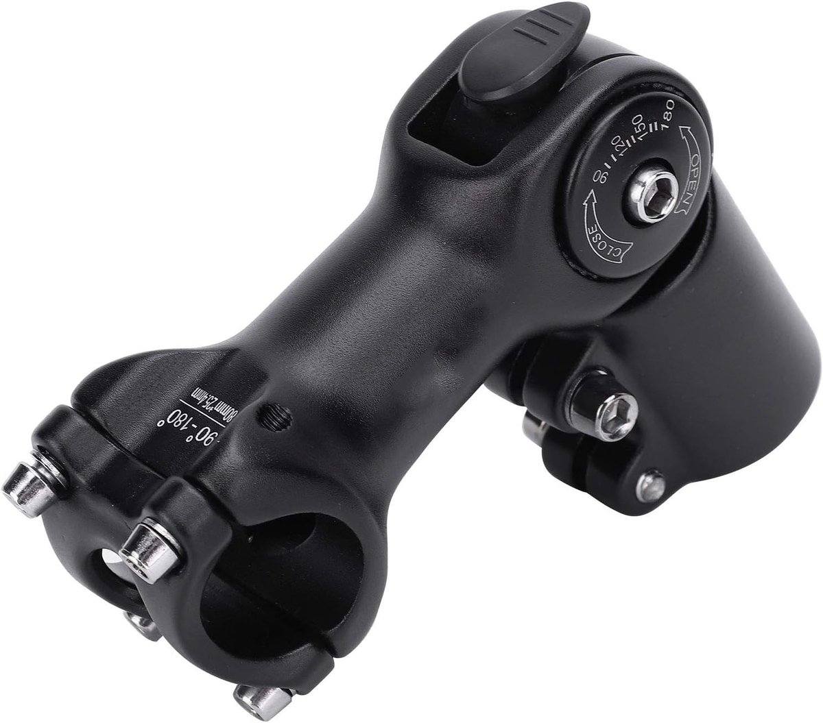 SnelShoppen - Stem Riser Verstelbare Stuurpen Beugel 90°-180° - Shock Absorptie - Fiets Stuurpen Verhoger