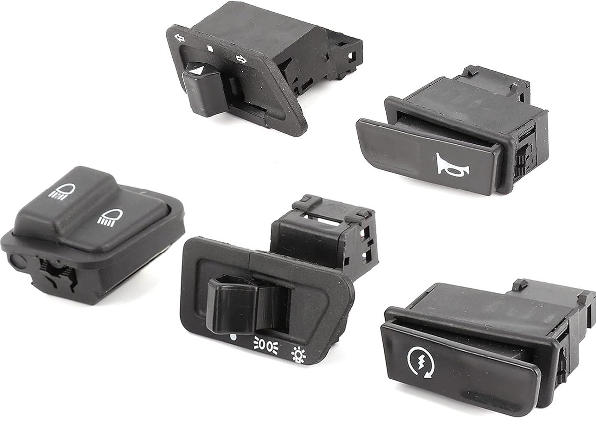 SnelShoppen - Motorstartknop Motorstarter Schakelaar Vervangt Circuitonderbreker Sleutelschakelaar Koplampknop voor ATV 12V