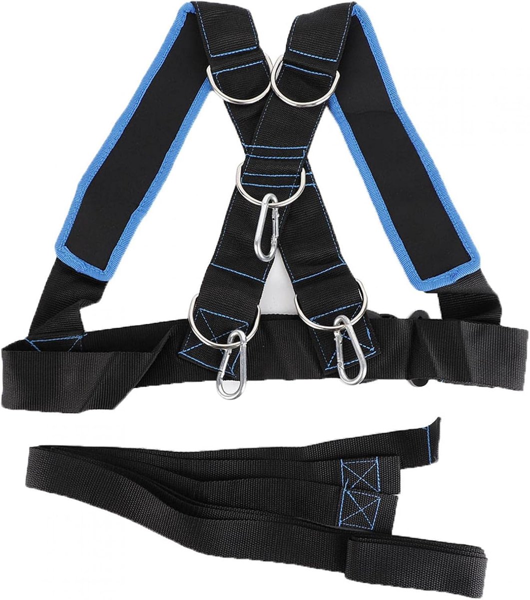SnelShoppen - Sledge Harness - Verstelbare Trekharnas voor Weerstandstraining - Nylon - Met Schouderbanden - Fitness Training en Workout