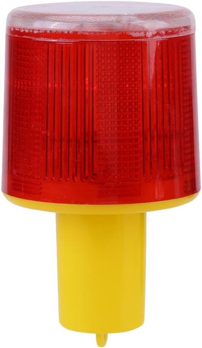 SnelShoppen - 1pc Noodwaarschuwingslamp, Zonne-energie LED Alarm Verkeerslicht, Rood Flikkerend Waarschuwingslicht, Verkeersstraat Boot Rood Licht