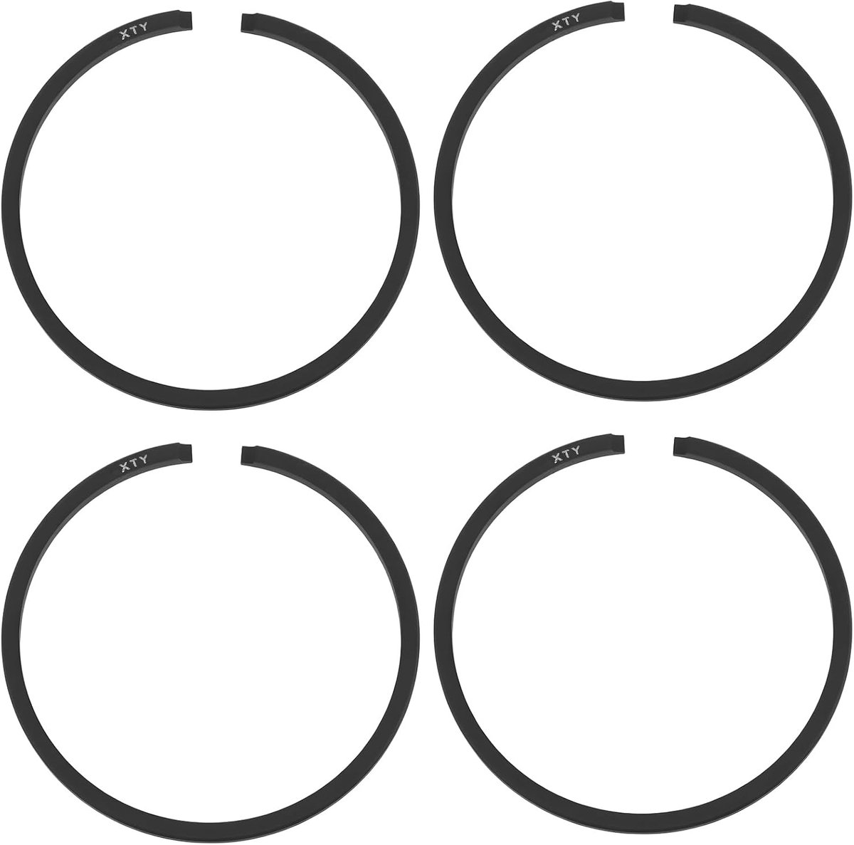 SnelShoppen - Set van 4 Grasmaaier Pistonringen A101000090 30.2 x 1.5mm Geschikt voor ECHO SRM 225 ES 210 211 GT 200 200i HC 150, Hoogwaardige Metaal,