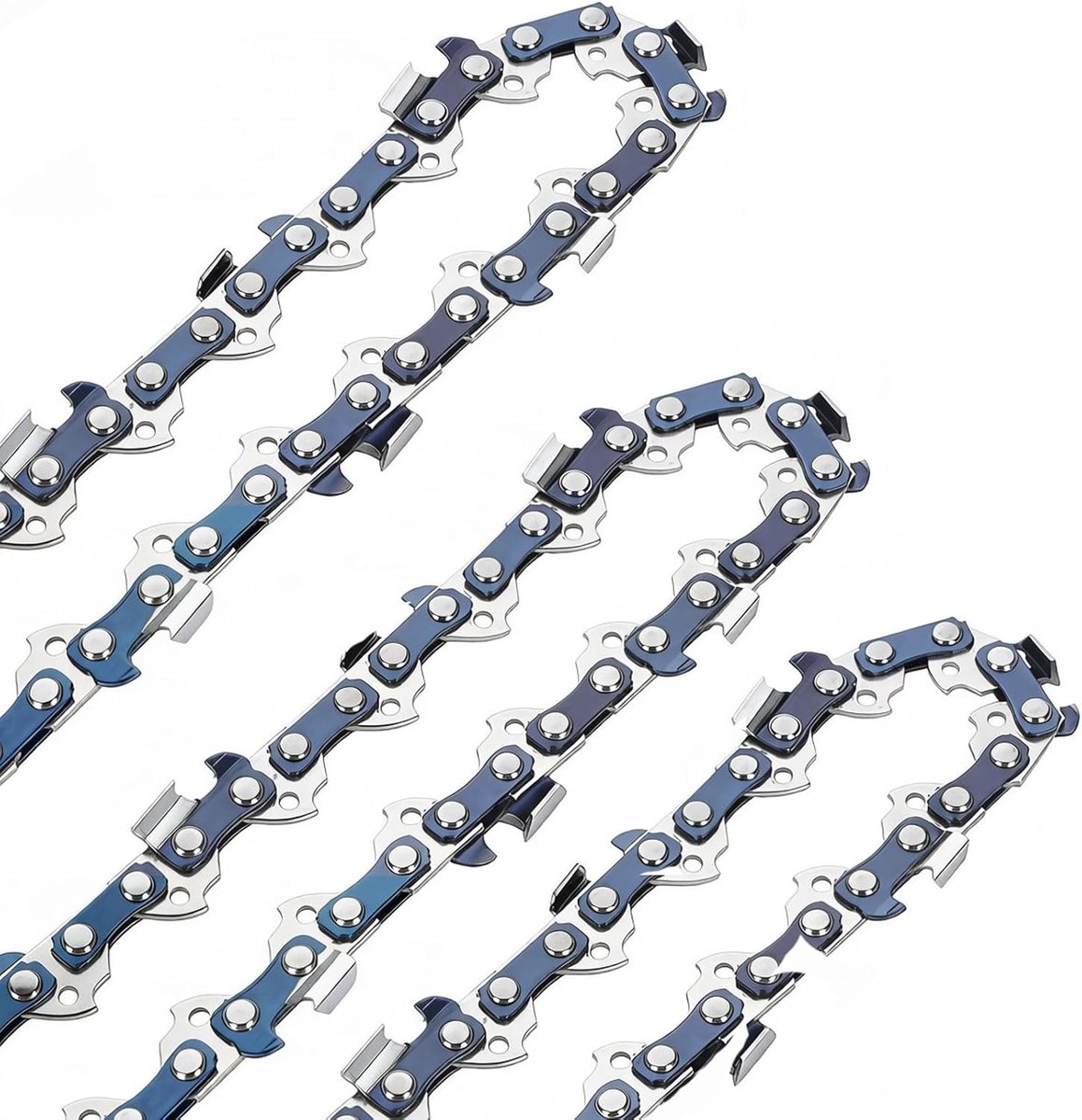 SnelShoppen - Zaagketting Halfbeitels 1,1 mm, 52 Aandrijfschakels, 3-Pack, Robuust en Krachtig, Verbeterde Duurzaamheid voor Intensieve Tuin- en Bosbo