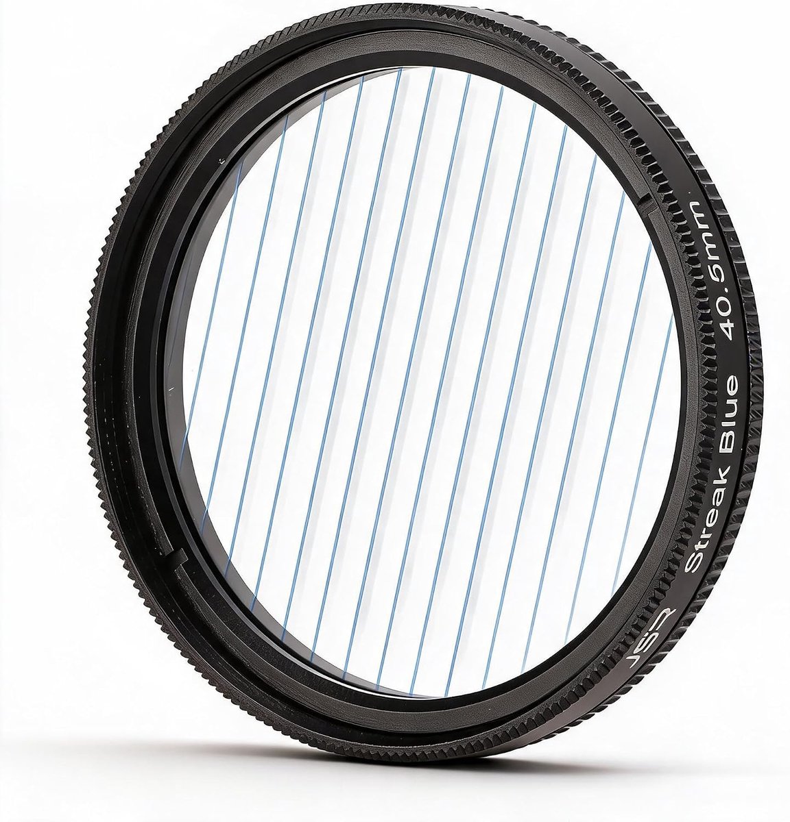 SnelShoppen - Blue Streak Anamorphic Effect Filter 40.5mm - Speciale Cinematische Effecten Filter - Optisch Glas voor Nachtverlichting en Filmopnames