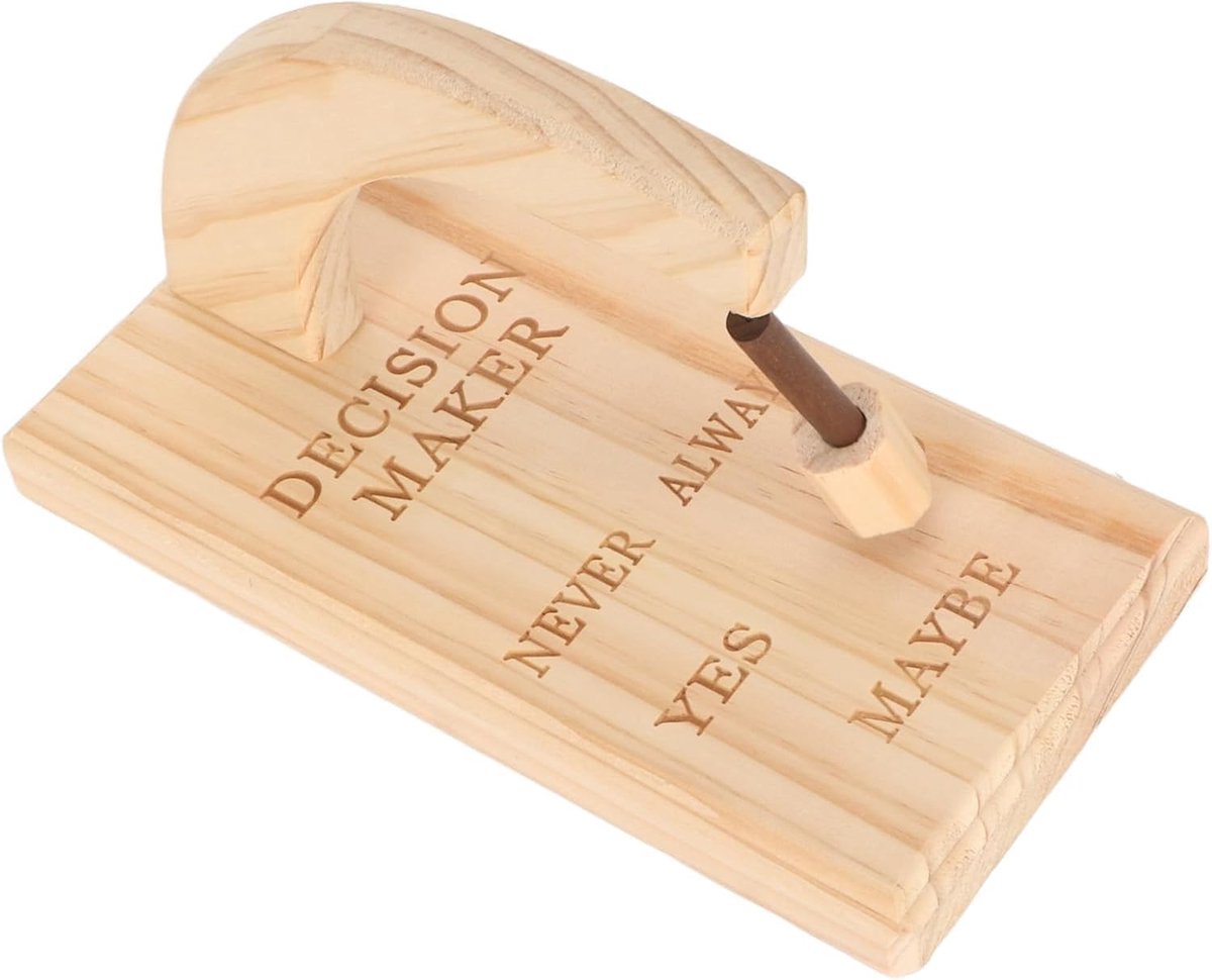 SnelShoppen - Oscillerende Magnetische Besluitnemer Houten Magnetische Antwoord Finder Innovatieve Selector voor Snel Beslissen in Slaapkamer, Woonkam