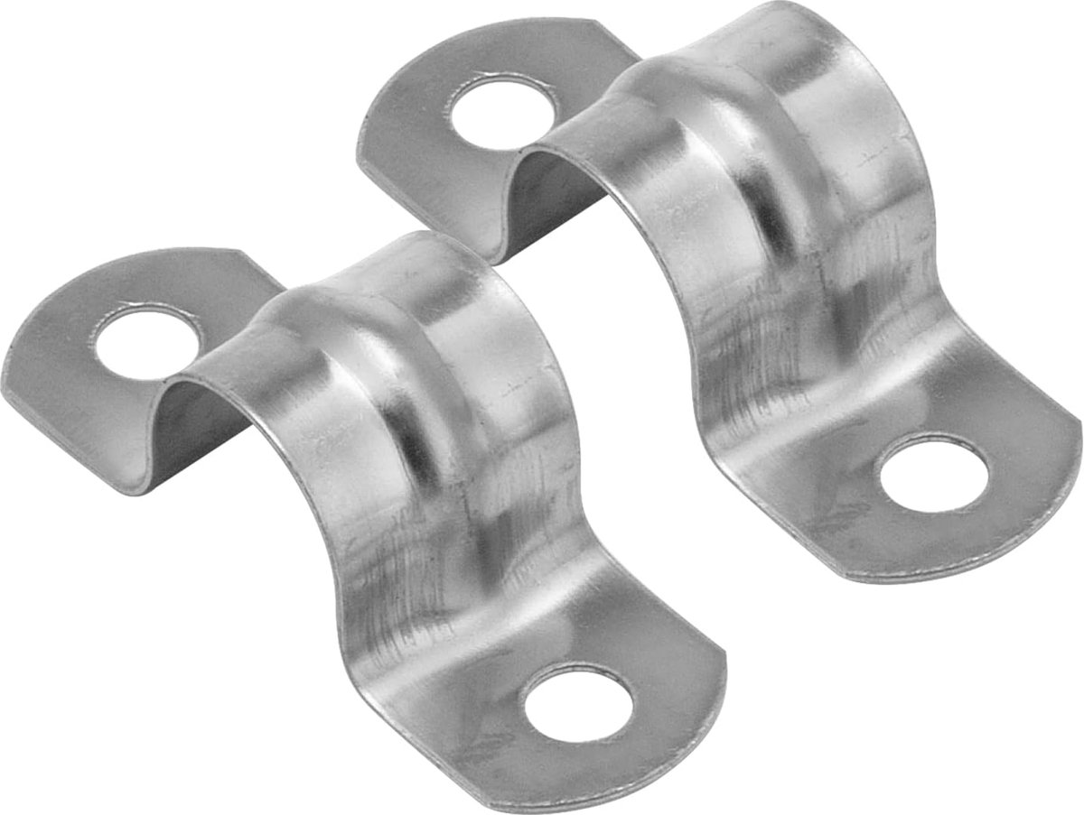 SnelShoppen - Rigid Pipe Tape 32 Stuks M16 Twee Gat U Beugel Buizenbeugel 304 Rvs Zwaar 2 Gaten Kabelklem Hanger voor Buizenbevestiging