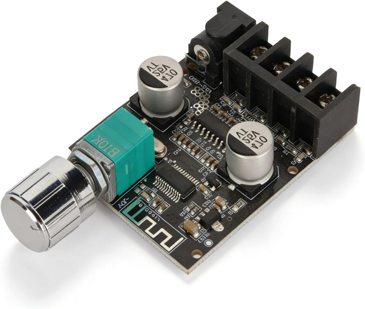 SnelShoppen - Bluetooth Versterker Board Stereo, Digitale Power Amplifier Board, Bluetooth 5.0 Twee Kanaals AMP Board voor Audio Systeem DIY Luidsprek