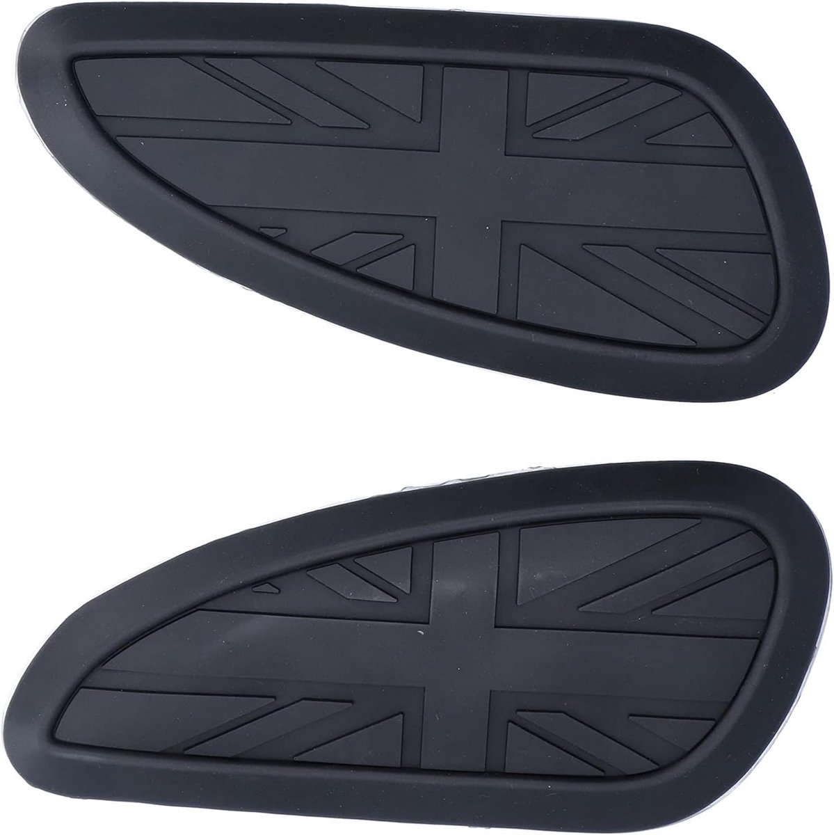 SnelShoppen - Motorfiets Brandstoftank Pad Sticker, Rubber Brandstoftank Beschermpad voor Bonneville T100 T120/Speed Twin/Street Scrambler (Zwart)
