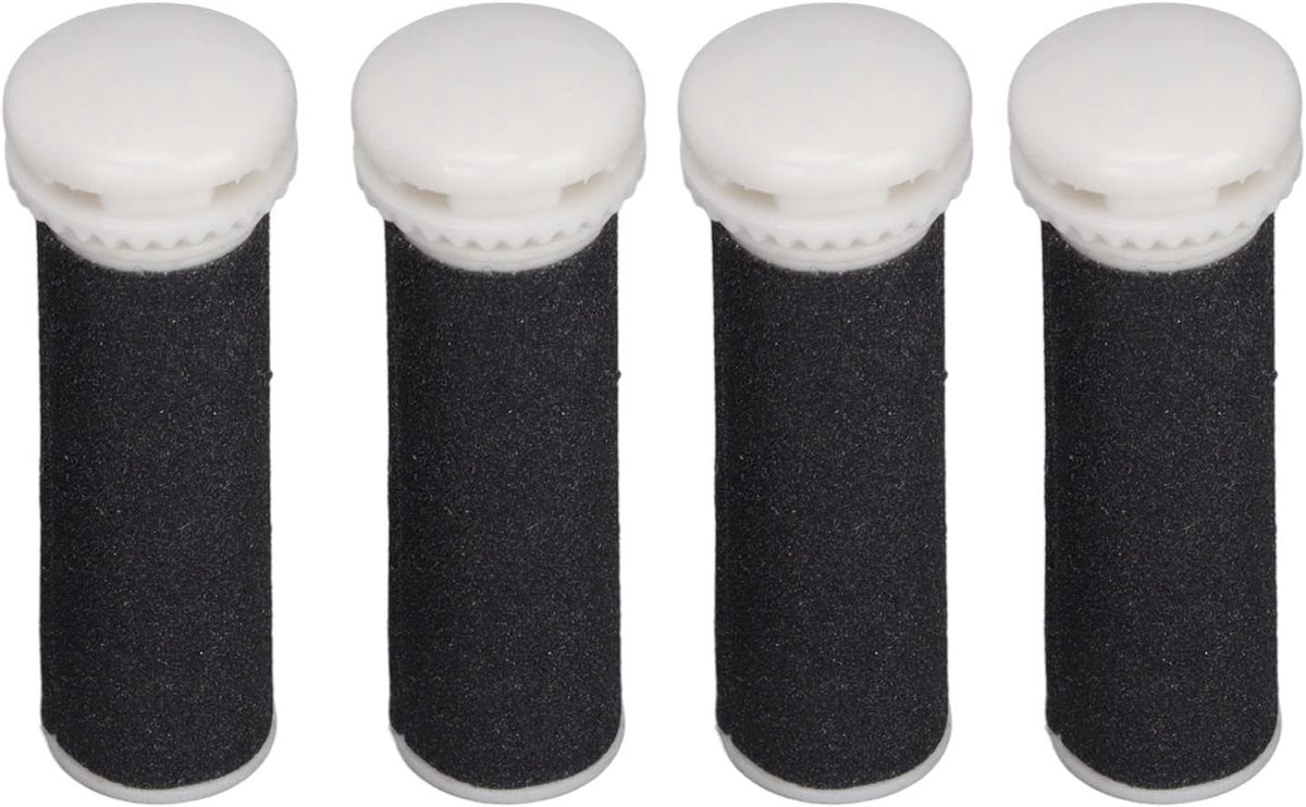 SnelShoppen - Voetvijl Vervangende Roller, 4 Stuks Wasbare Herbruikbare Micro-Pedi Eelt Verwijderkop voor Perfecte Voet Pedicure