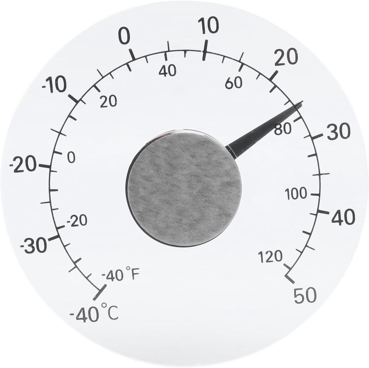 SnelShoppen - Outdoor Raamthermometer, Batterijvrije Stick-On Transparante Raamthermometer, Waterdichte Weerthermometer voor Kas, Tuin en Buiten