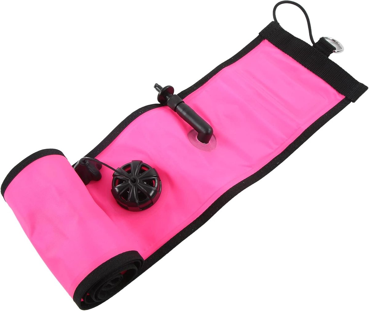 SnelShoppen - Duikboei 120x15cm Opblaasbare Marker Hoogzichtbaar Roze met Reflecterende Strips voor Duiken en Wateractiviteiten