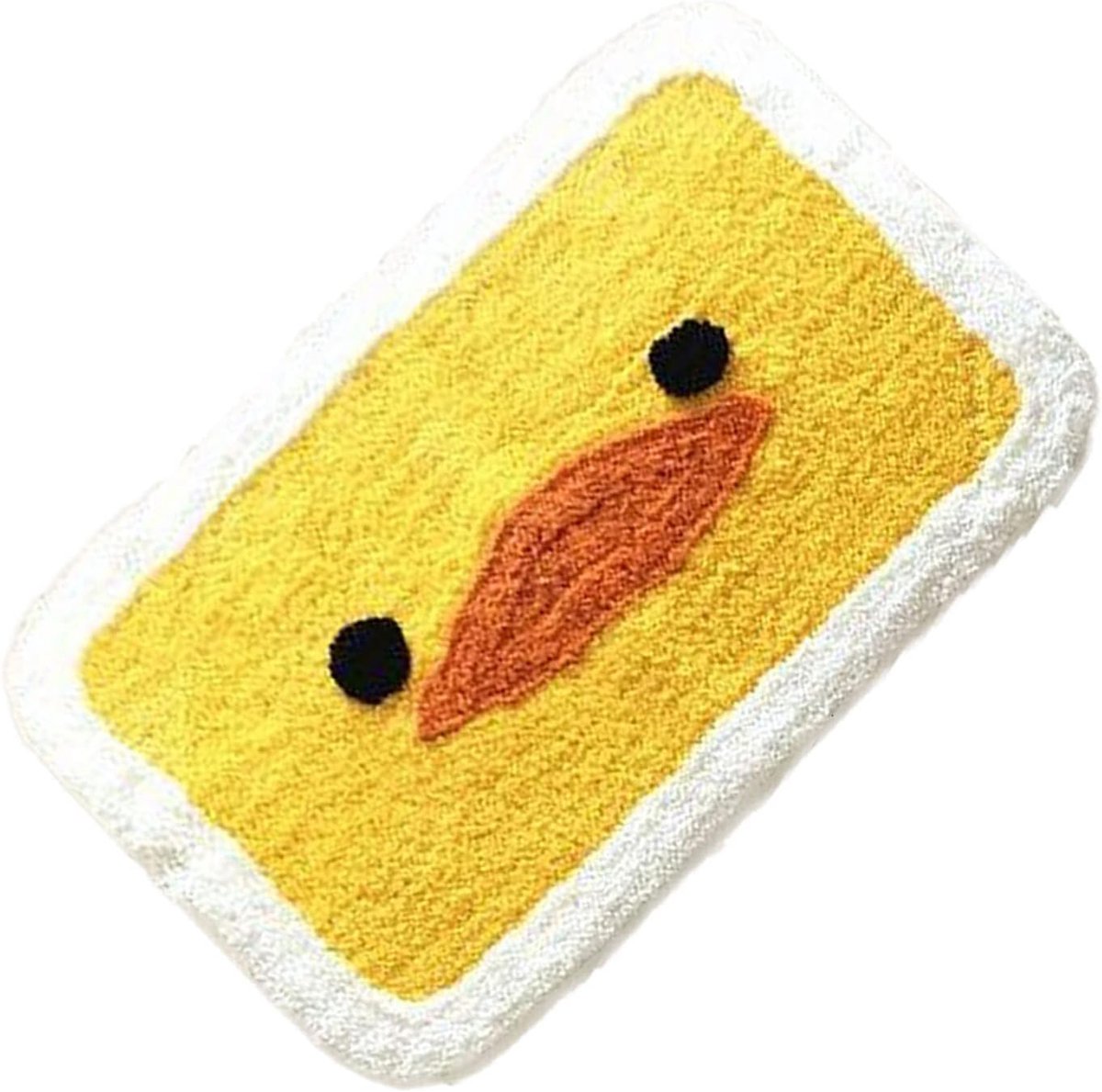 SnelShoppen - Badkamer Tapijt Mat Pluche Waterabsorberende Deurmat Antislip Badmat Binnenvloer Deken Badkameraccessoires Huisbenodigdheden (Geel Eendj