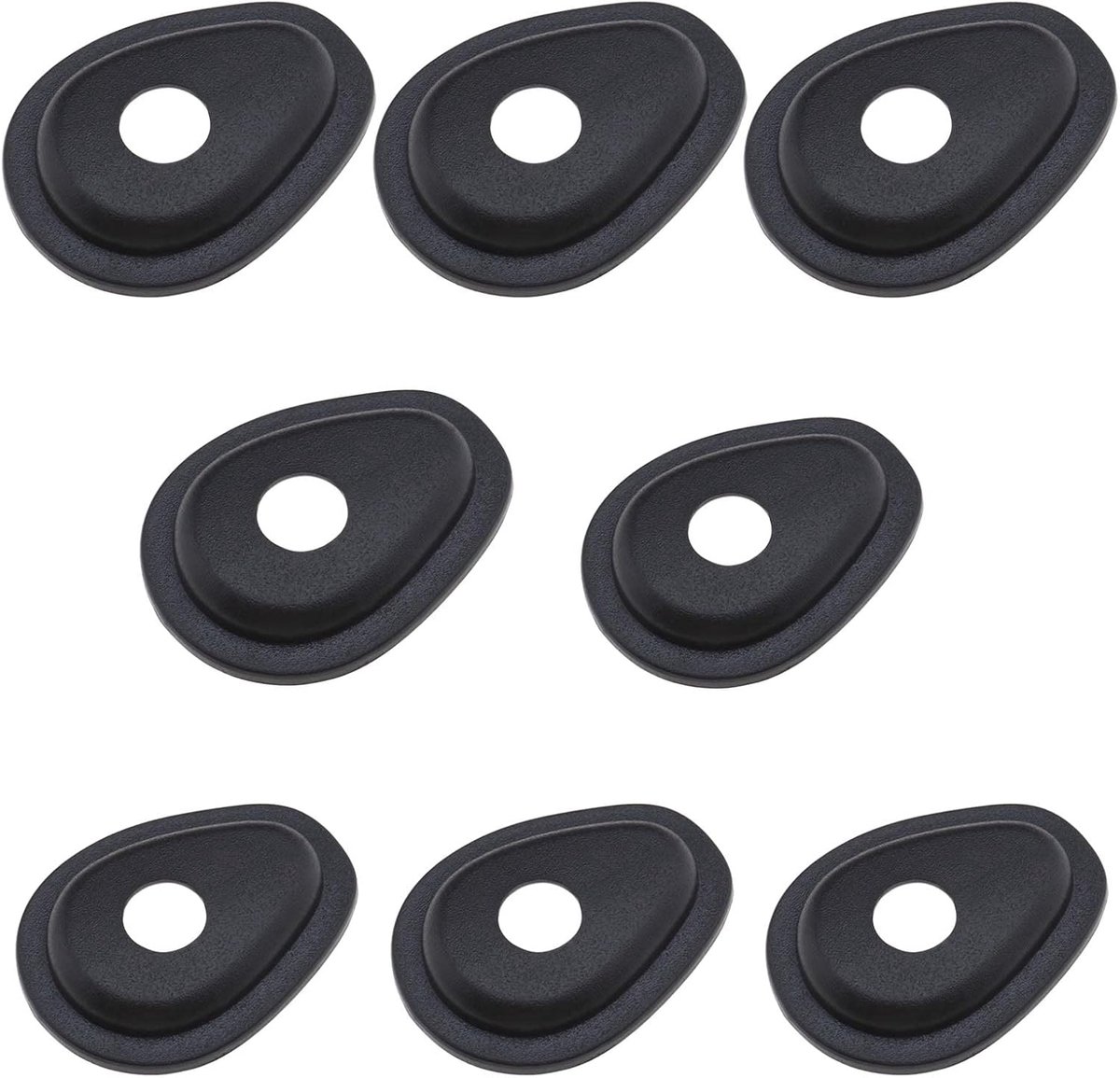SnelShoppen - 2 Set Motorfiets Indicator Adapter Platen Geschikt voor Yamaha MT07 MT09 - Indicator Platen Voor Voor- en Achterverlichting - Duurzaam A