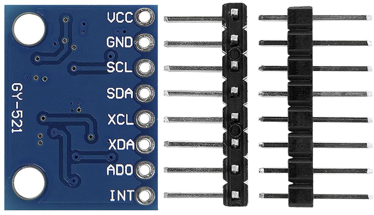 SnelShoppen - 3-Asige Gyroscoop en Versnellingsmeter 6DOF Sensor Module GY-521 MPU-6050 16-bits AD Converter IIC I2C Compatibel met Arduino en Raspber