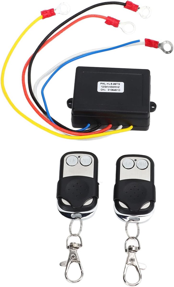 Cable Winch Remote Control Wireless Cable Winch Remote Control Set for Trucks, ATV, SUV, 12 V Switch Hand Device with - ShopVlot