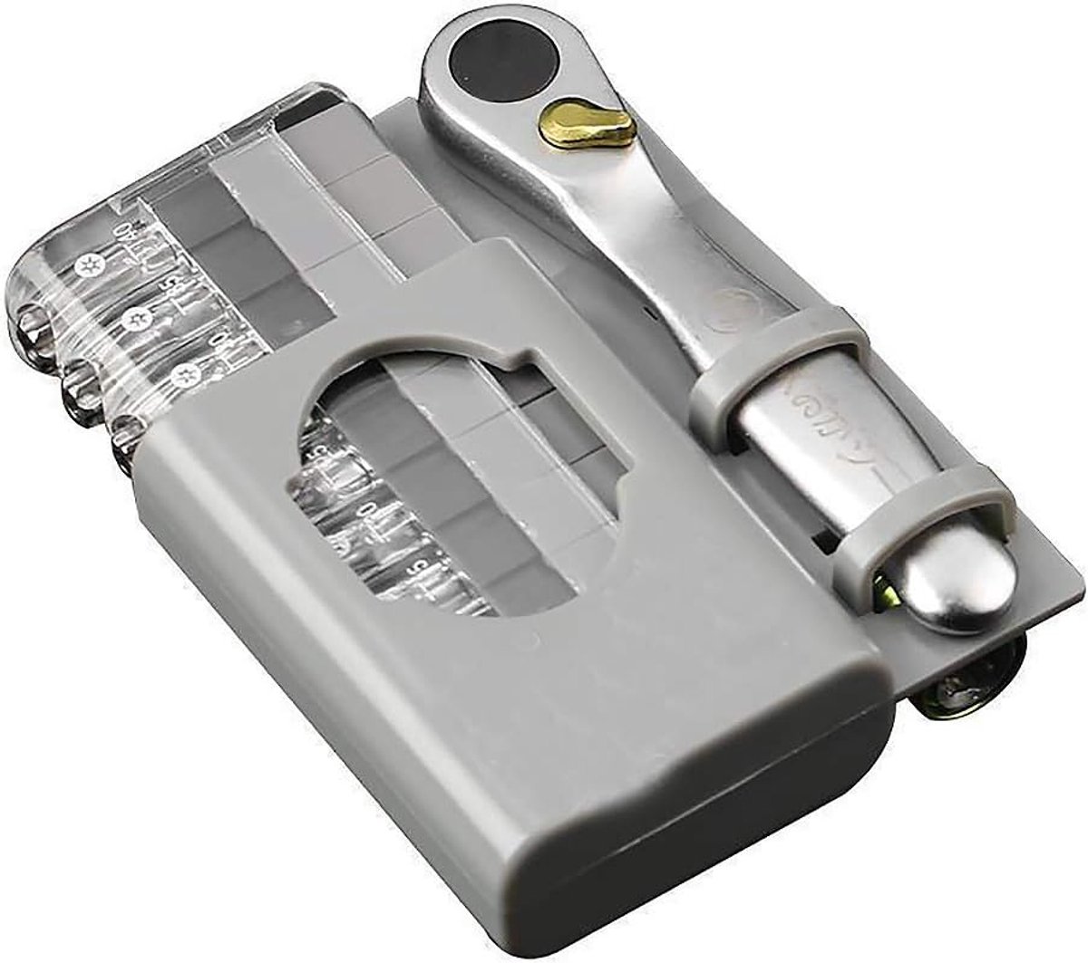 SnelShoppen - Set van 12 Micro Ratchet Sleutel en Schroevendraaier Bit Set met Omkeerbare Handgreep en Socket Adapter voor Meubelmontage en Auto Repar