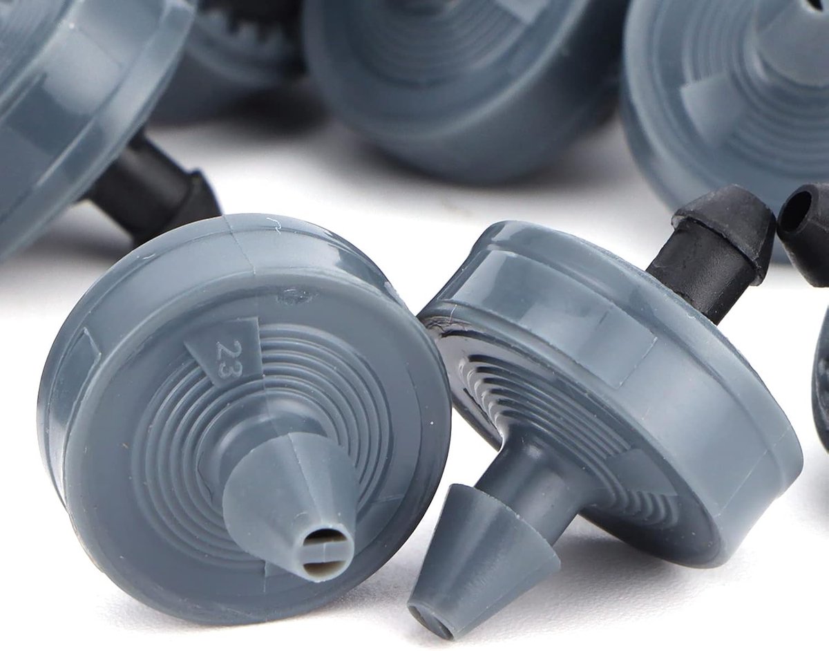 100pcs Irrigation Dropper Durable Drip Emitter 4L Drip Irrigation Pressure Compensatory Emitter Irrigation Equipment - ShopVlot