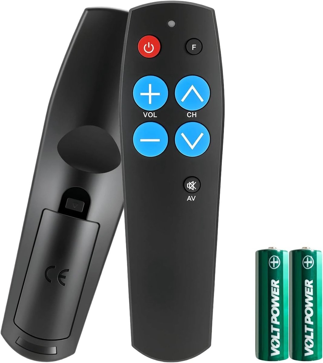 Gebruiksvriendelijke Afstandsbediening voor Senioren met Grote Knoppen, Ideaal voor TV en Kabel, Perfect als Cadeau voor Mensen met Dementie