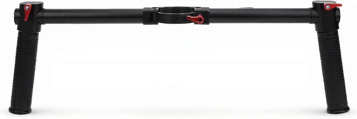 SnelShoppen - Monitor Extensie Handgreep, Hand Stabilizer Dubbele Handgreep, Antislip Lichtgewicht CNC Aluminium Legering voor Videodisplay voor Stabi