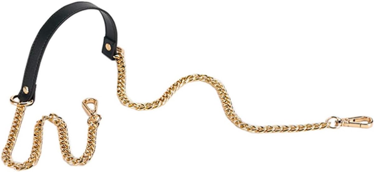 SnelShoppen - Etopars Vervangende Wallet Riem Leer met Metalen Ketting voor Crossbody Schoudertassen, DIY 1.8 * 110cm, Ideaal voor Vervangingen