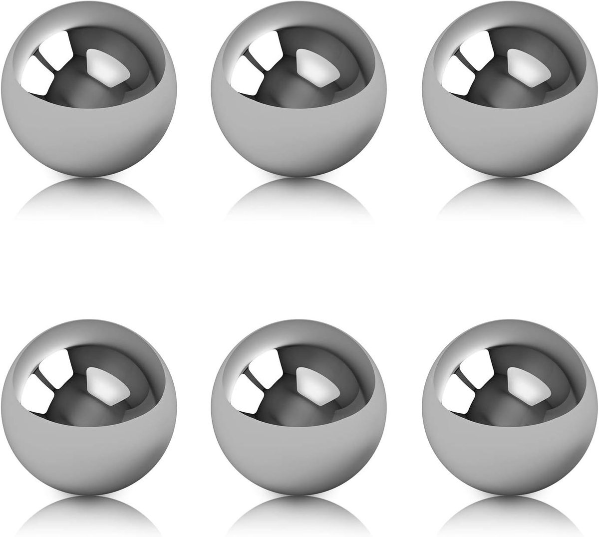 Tuinsierballen 20 mm - RVS - Glanzend en weerbestendig - Perfect voor tuindecoratie - ShopVlot