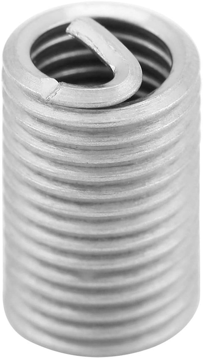 SnelShoppen - 50-delige RVS Draad Reparatie Insteekset, M6 x 1.0 x 3D, Zelftappende Draad Insteek Bussen voor Aluminium en Magnesium Bevestiging