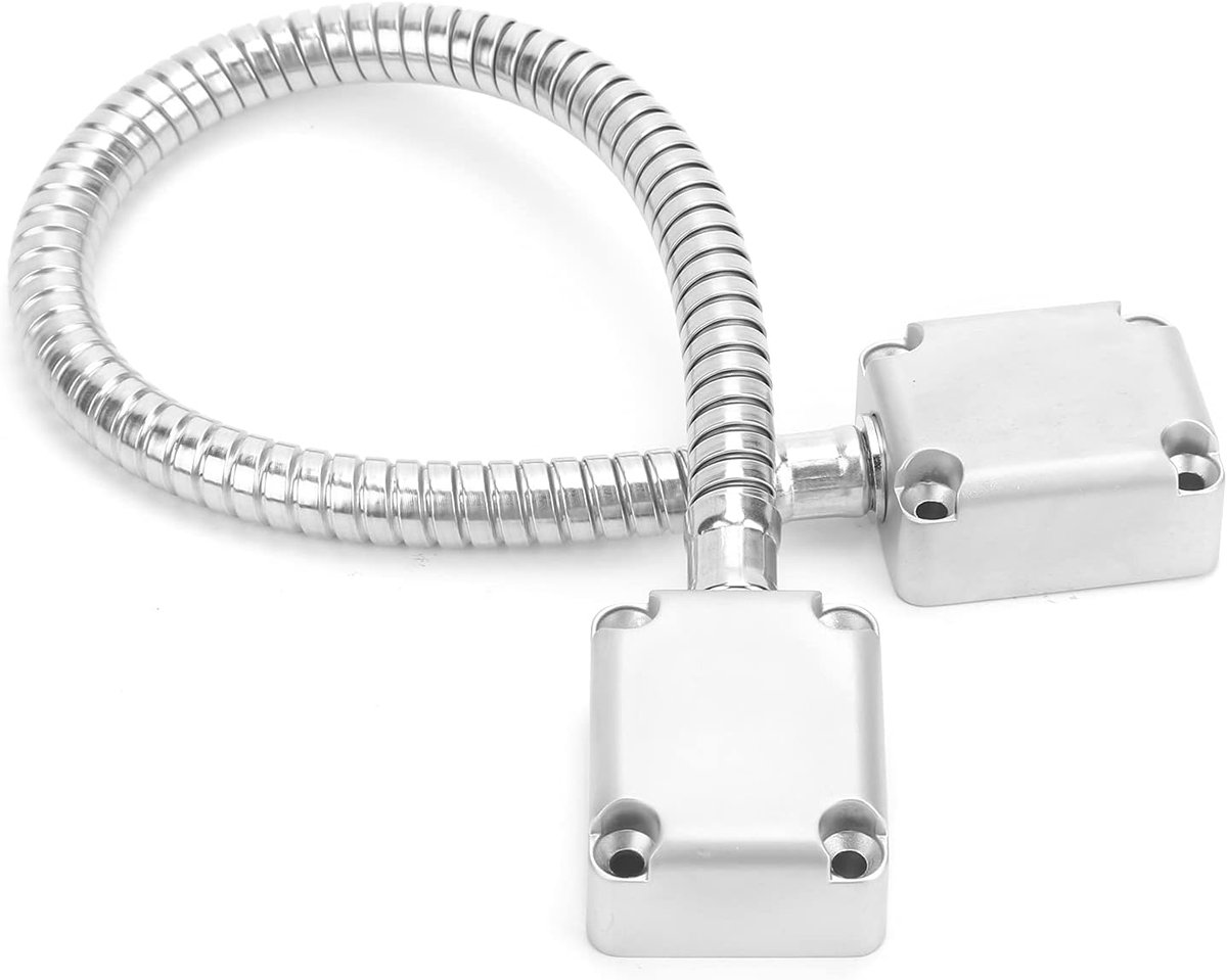SnelShoppen - Wire Rope Protector - 401 RVS Deur Haak - Gewapende Deur Kabel Golfbuis met Premium Materialen voor Zichtbare Montage Toegangscontrole