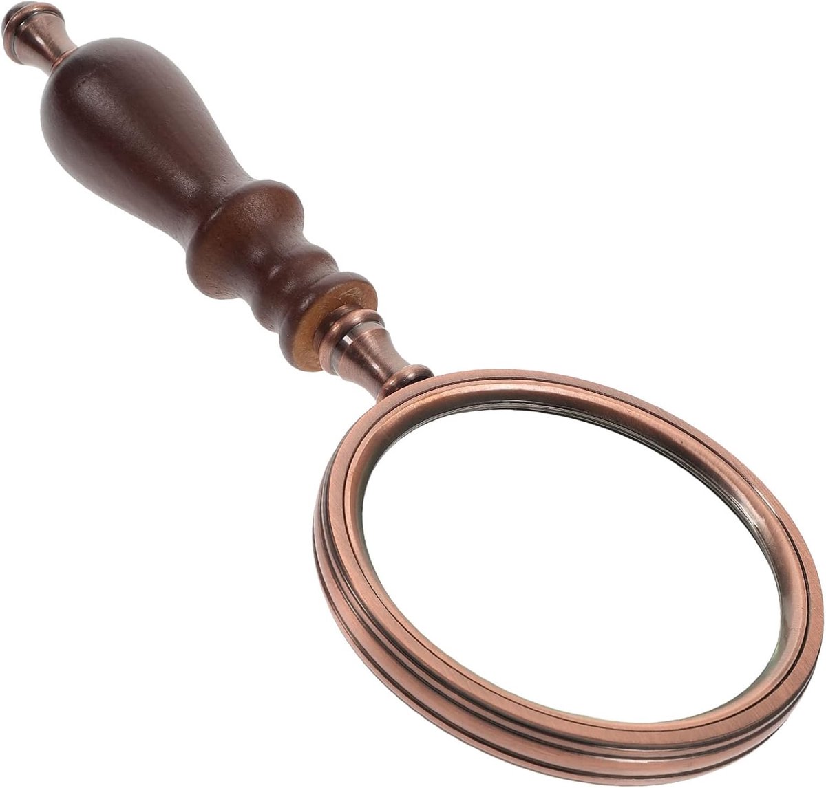 Vergrootglas 10x - Antieke Handmagnifier - Glazen Lens - Perfect voor Lezen en Juweelinspectie - ShopVlot