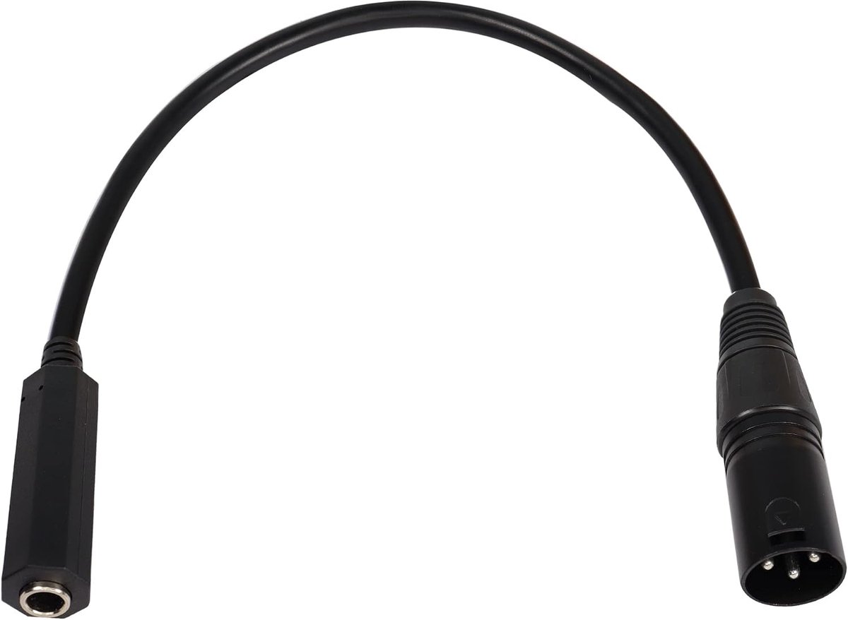 QIANRENON XLR Male to 1/4" Female Balance Cable Adapter TRS 6.35mm to XLR 3 Pin Mono Audio Connect Convert - ShopVlot