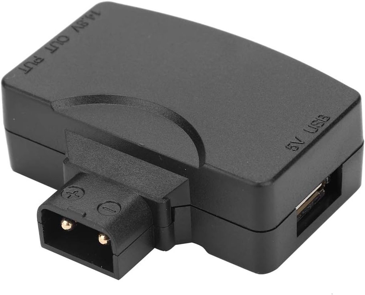 SnelShoppen - D-Tap naar USB 5V Adapter Connector voor V-Mount Camera Accu, 2 Pin Male naar Female, Universele Oplader voor BMCC, Monitor en Camcorder