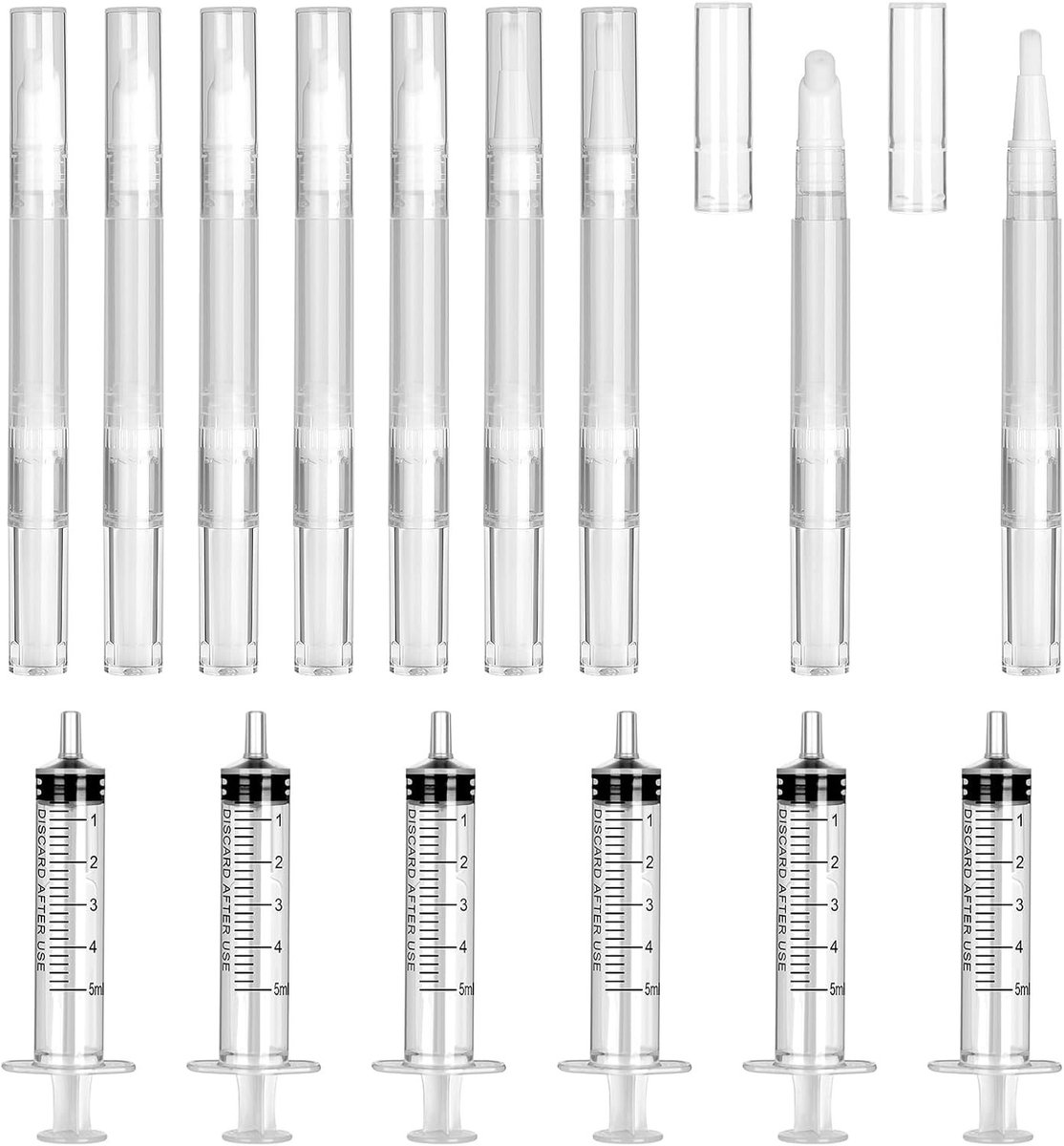 DYMHQ 15 stuks vulbare reparatiestiften, droogbouw-reparatieset, navulbare penseelstiften, lege lakstift, markers - ShopVlot