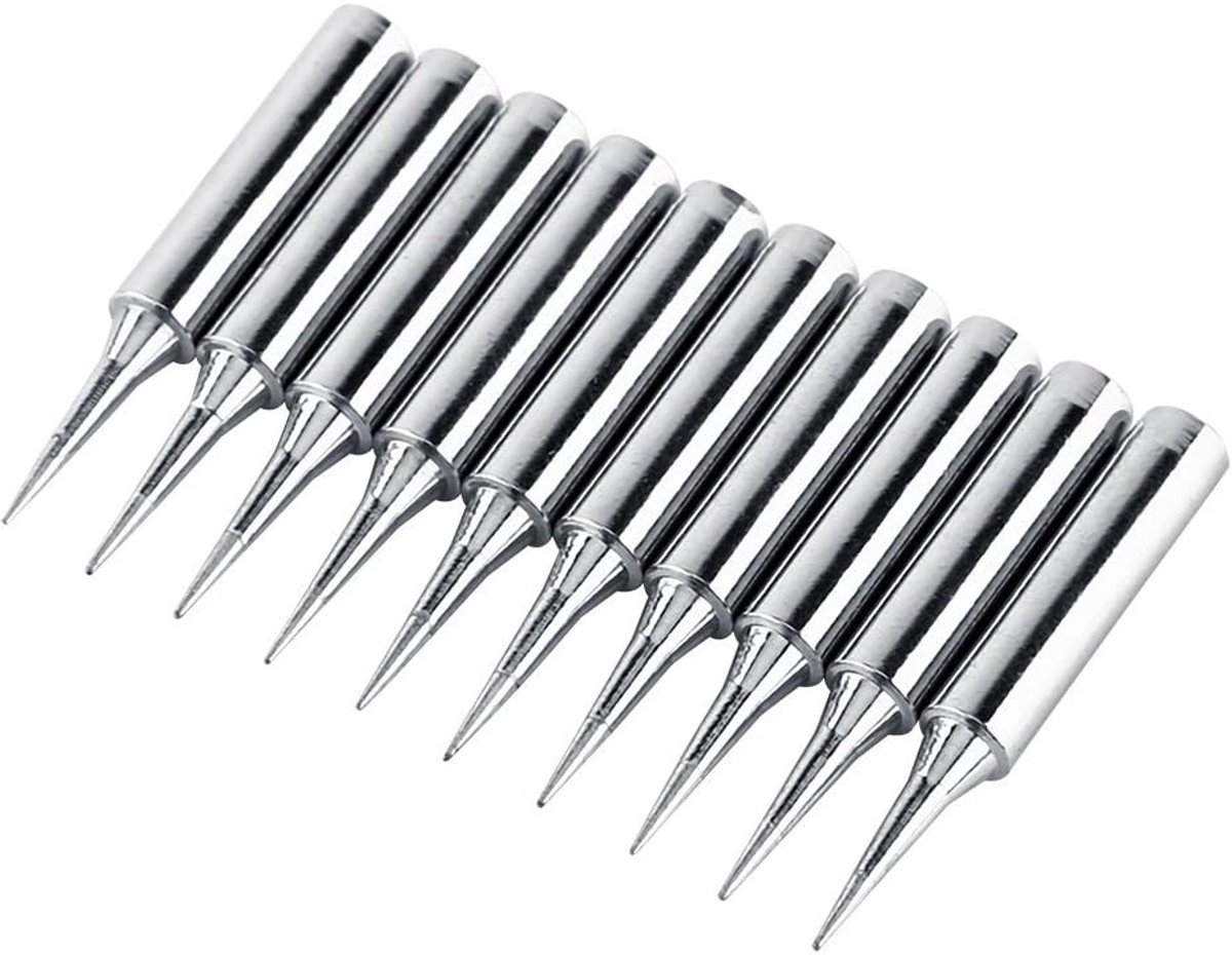 10 Stuks Puntige Soldeertips Voor Nauwkeurige Soldeerwerkzaamheden