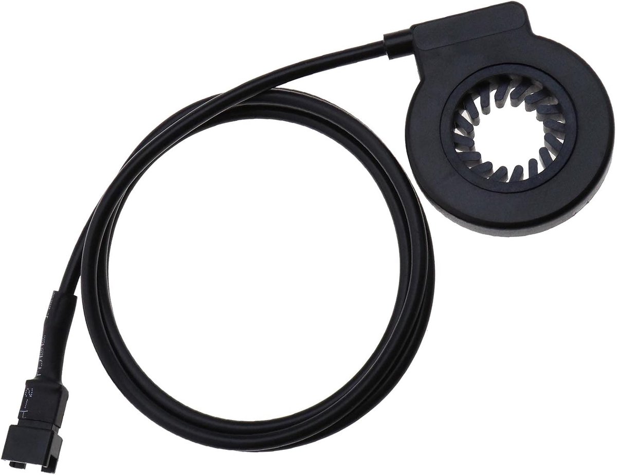 SnelShoppen - Elektrische Fiets Pedaal KT-V12L met 12 Magneten en Dual Hall Sensor PAS Systeem - Waterdichte Plug en Cadans Snelheid Sensor voor E-Bik